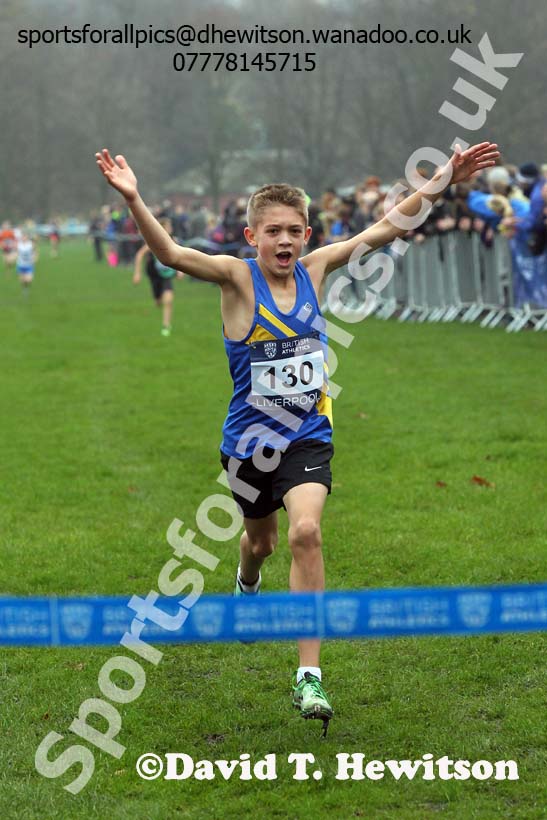 Boys under-13s European Cross Country Trials, Sefton Park, Liverpool. Photo: David T. Hewitson/Sports for All Pics